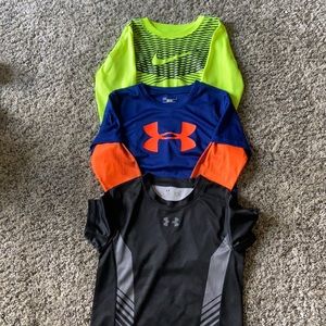 3 Boys UA and Nike shirts